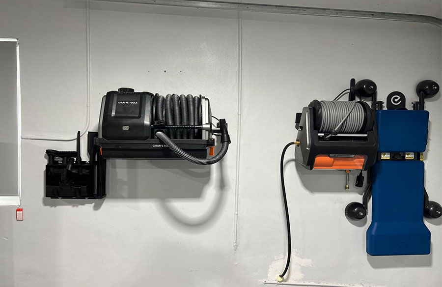 Revolutionizing Garage Cleaning with Wall Mounted Vacuum Cleaners by Giraffe Tools