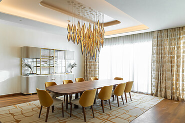Gold Suspended Lights Collection by Sans Souci