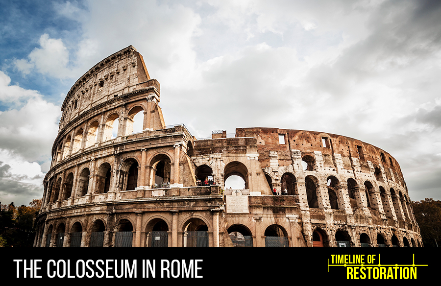 Timeline of restoration: The Colosseum in Rome