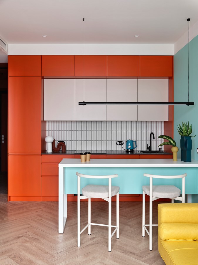 Bright apartment for rent in Moscow by privat designer-Sheet3