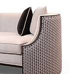 Luxurious Curved Couches in Muted Tones by Ochre at Home-Sheet2