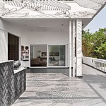 Terrace with Minimalist Living Room Design by Studio Dvāra-Sheet1