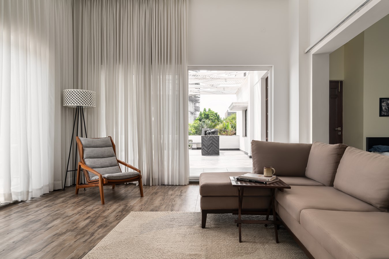 Terrace with Minimalist Living Room Design by Studio Dvāra-Sheet6