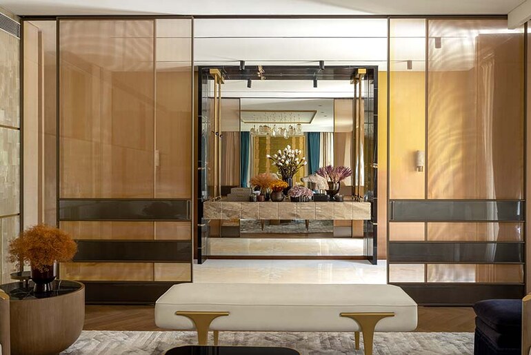 Grey and Gold in Interior Wall Design Trends of 2024 by Azure Interiors