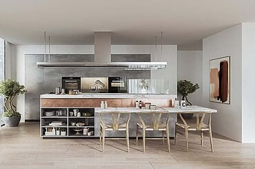 Stylish & Sophisticated Stainless Steel Kitchens by Kuche7
