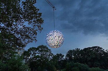 Full Moon, Brunswick Germany by Luzinterruptus