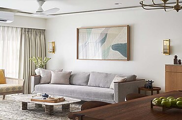 Living and dining spaces by Studio Rohini Bagla