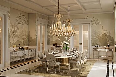 Luxurious Dining Areas by Aparna Kaushik Design Group