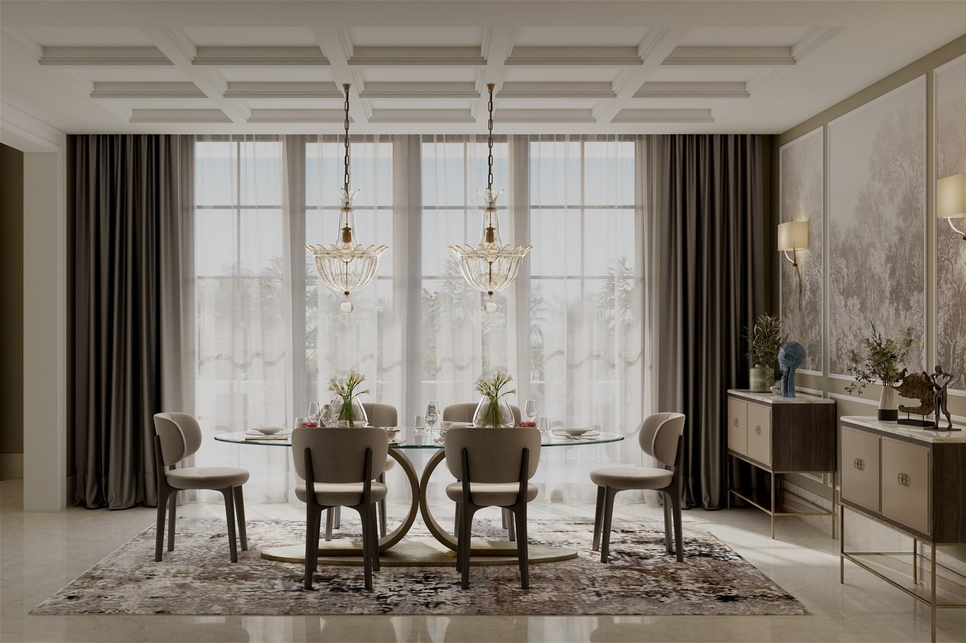 Luxurious Dining Areas by Aparna Kaushik Design Group-Sheet4