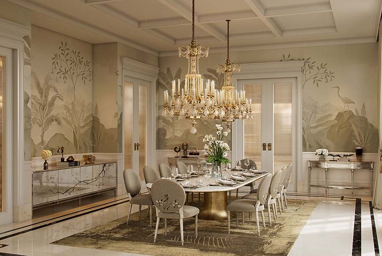 Luxurious Dining Areas by Aparna Kaushik Design Group
