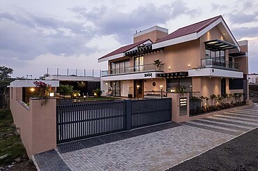 TWIN GABLE HOUSE by RKGA Consultants Pvt Ltd