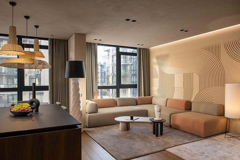 "Luna" Apartment In Kyiv by Sence Architects - RTF | Rethinking The Future