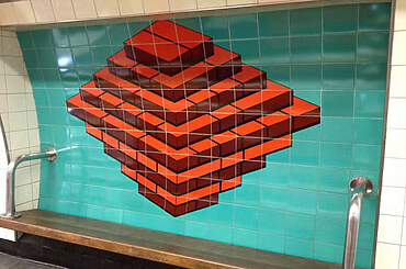 Creative Tiling Decorates London’s Tube Stations