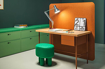Dieffebi adds a Splash of Color for Your Home Office