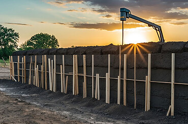 How Rammed Earth Walls are Built