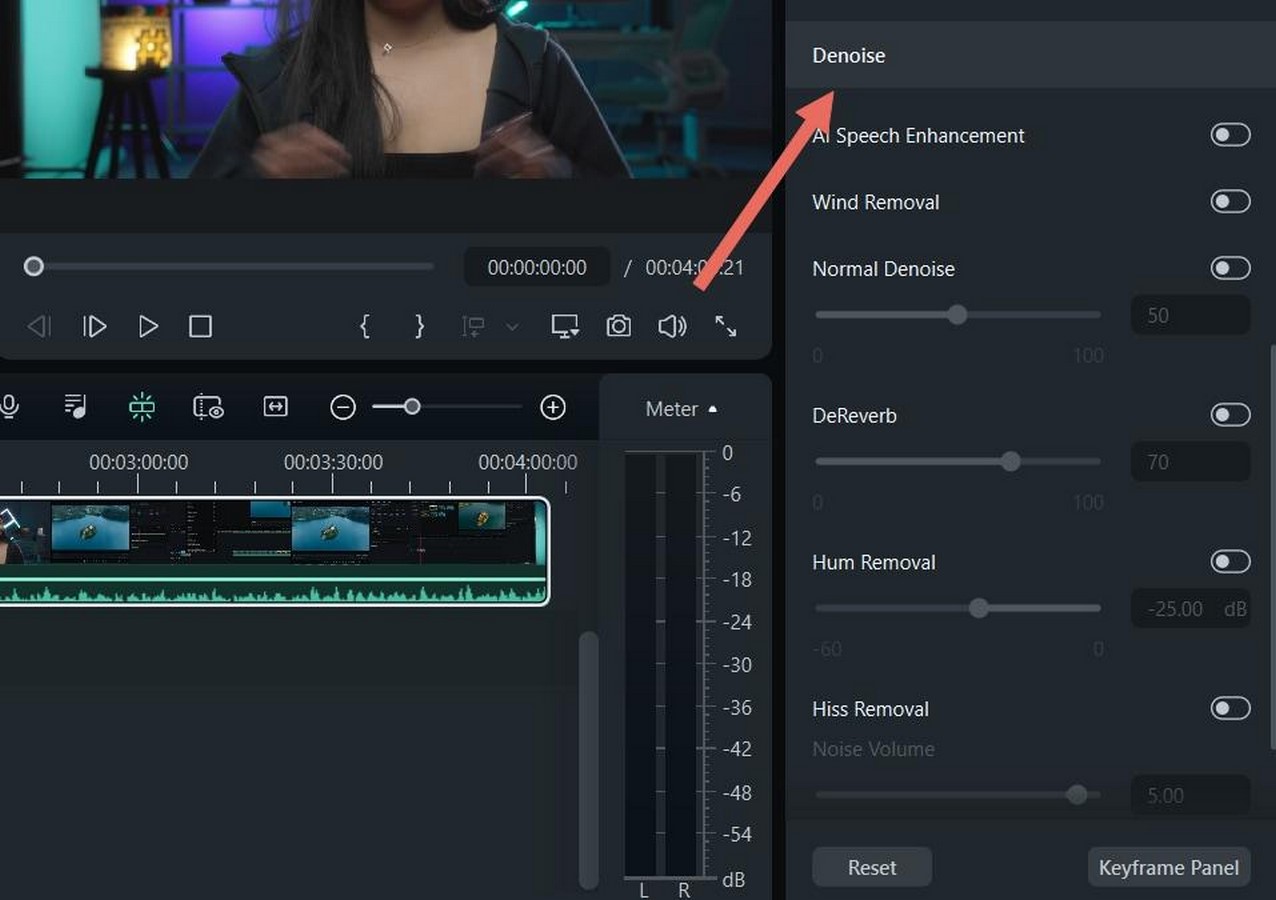 adjust audio