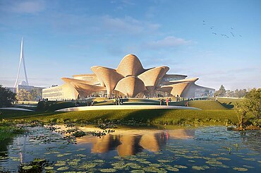 Alisher Navoi International Scientific Research Centre by Zaha Hadid Architects