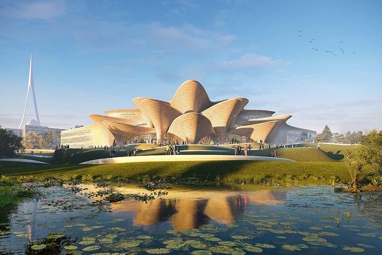 Alisher Navoi International Scientific Research Centre by Zaha Hadid Architects
