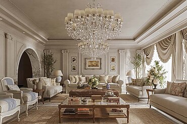 Classical Living Rooms which are both elegant and luxurious by Aashi Gupta Designs