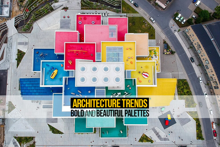 Architecture trends: Bold and beautiful palettes