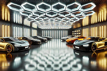 Why Car Enthusiasts are Switching to Honeycomb Garage Lights for their Showrooms