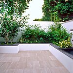 ROOF TERRACE WITH THREE METAL CONTAINERS PLANTED WITH ZANTEDESCHIA AETHIOPICA. DESIGNER: AMIR SCHLEZINGER/ MY LANDSCAPES-Sheet2