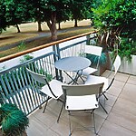 ROOF TERRACE WITH THREE METAL CONTAINERS PLANTED WITH ZANTEDESCHIA AETHIOPICA. DESIGNER: AMIR SCHLEZINGER/ MY LANDSCAPES-Sheet5
