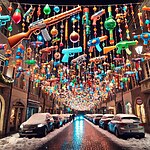 To Arms! (A Christmas exercise that will never come to light) by Luzinterruptus-Sheet5