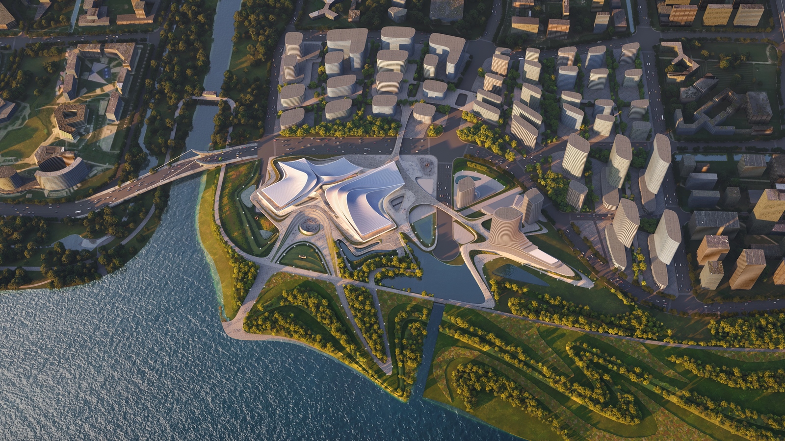 Zhejiang Shaoxing Shangyu District Cao’e River Culture and Art Centre by Zaha Hadid-Sheet5