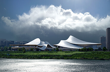 Zhejiang Shaoxing Shangyu District Cao’e River Culture and Art Centre by Zaha Hadid Architects