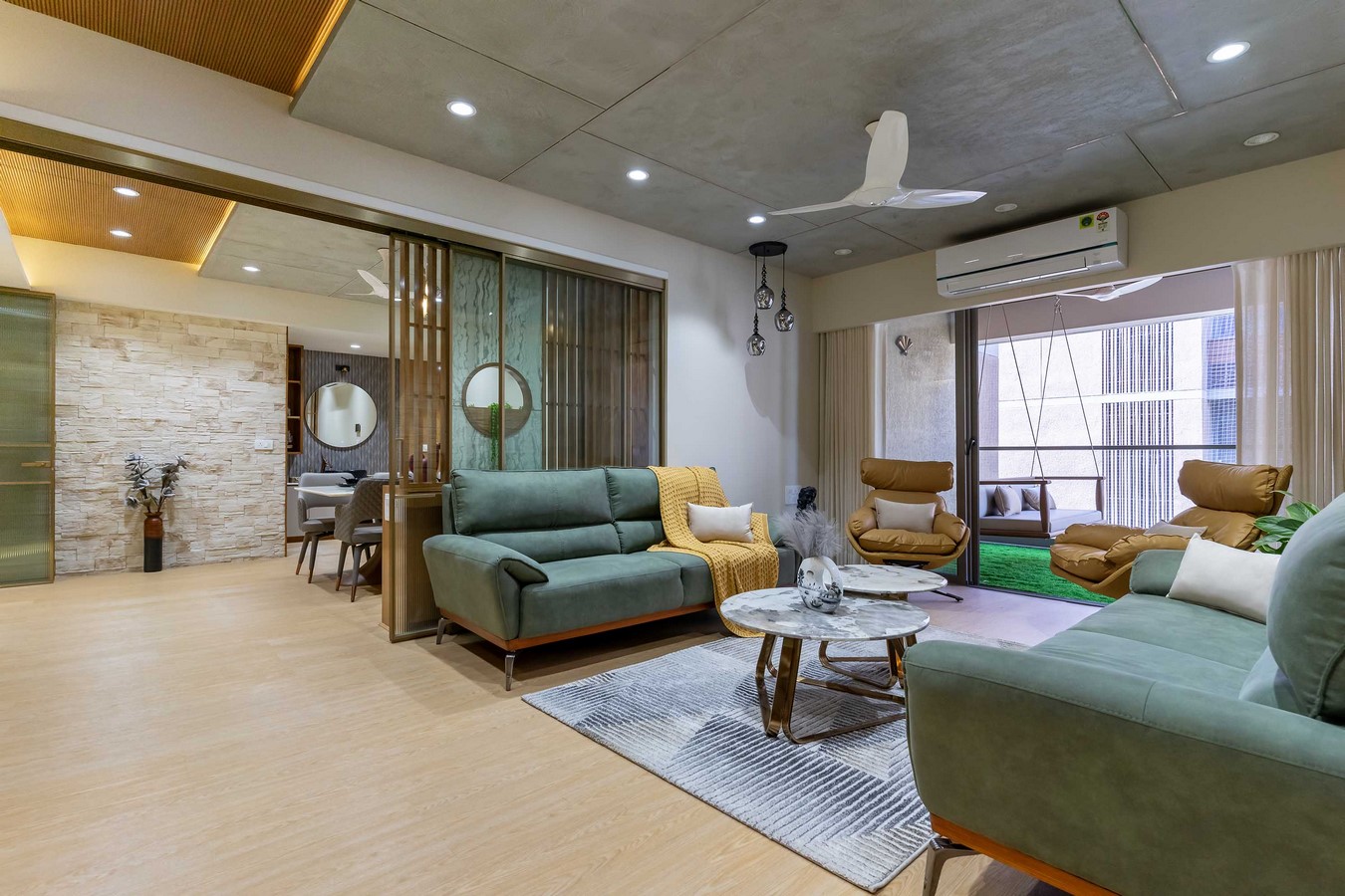 4BHK Elegant Interiors at Shilp Shaligram by Prashant Parmar Architect ...