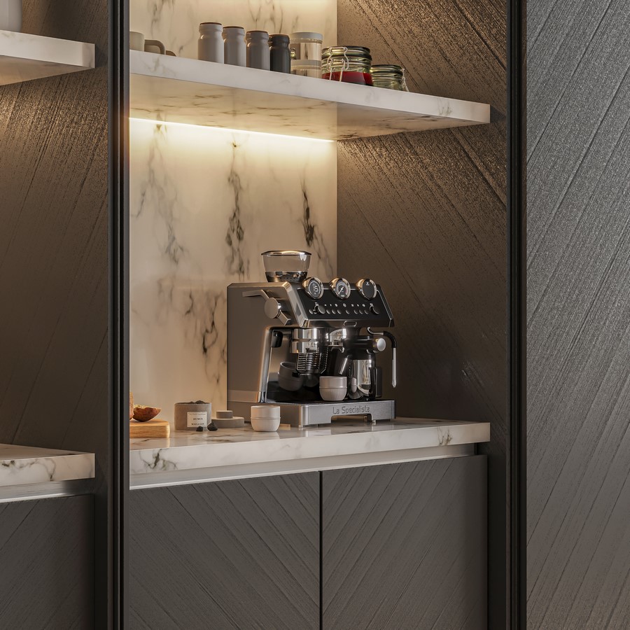 Luxury with the Striking Charcoal Kitchen by Küche7-Sheet4