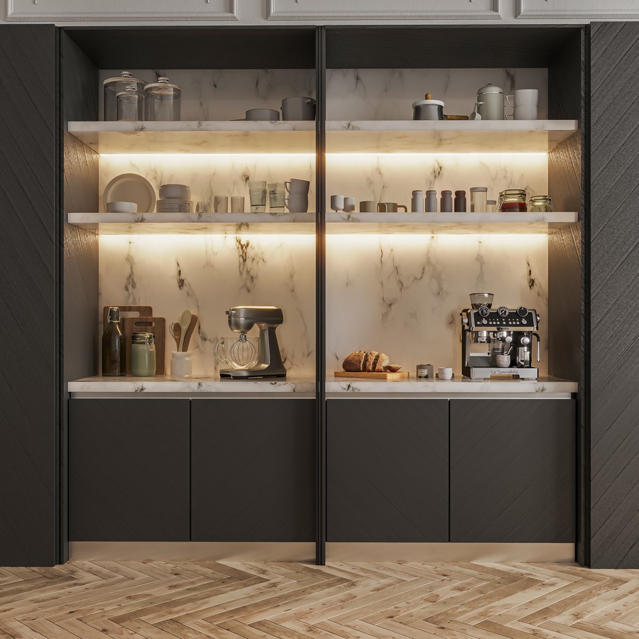 Luxury with the Striking Charcoal Kitchen by Küche7-Sheet5