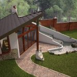 Gardenhouse-waterfall of villa Ice Canyon by Consul&Co-Sheet3