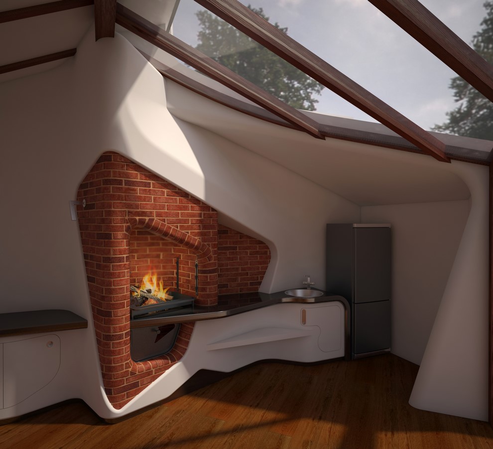 Gardenhouse-waterfall of villa Ice Canyon by Consul&Co-Sheet5