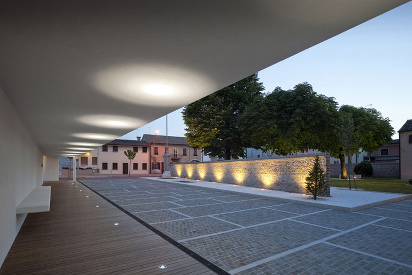 Public Place Piazza Municipio Di Povegliano by MICROSCAPE architecture urban design AA-Sheet1