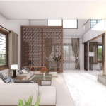Visualising a fusion-style villa in a prime location in Bangalore by Design Thoughts Architects-Sheet1
