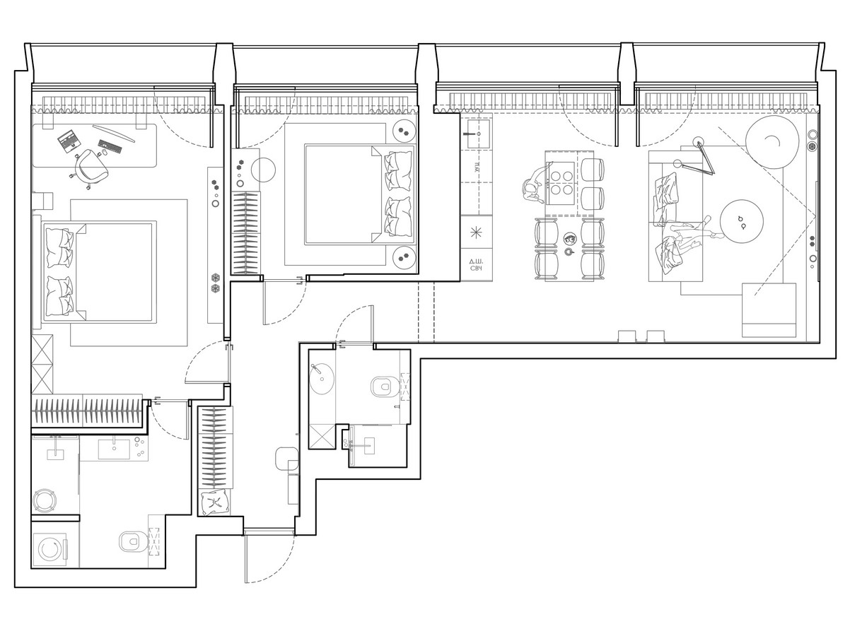 Apartment Project in Tatlin Apartments by Simple Forms Interiors-Sheet10