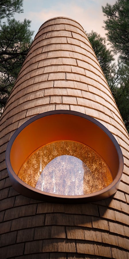 Pinecone House A Fusion of Architecture and Nature by LH47 ARCH-Sheet9