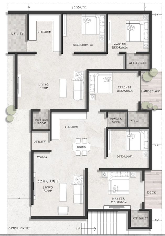 A Multi-unit Residence set in Jigani with a Modern touch by Design Thoughts Architects-Sheet2