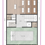Modern G+3 North-Facing House Design in JP Nagar, Bangalore 40x60 Contemporary E-sHEET2