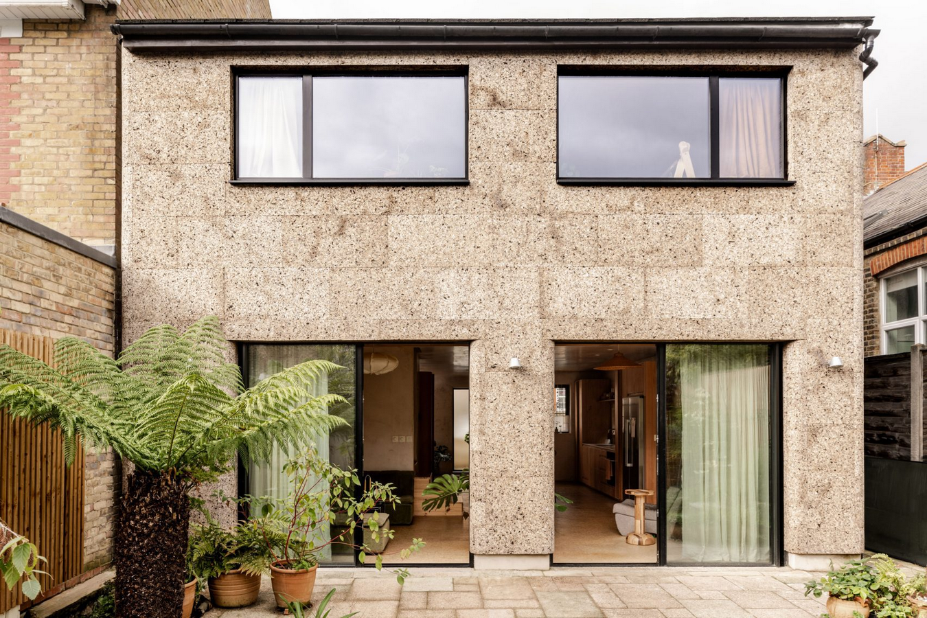 London Home Reimagined with Cork Cladding by ROAR Architects and Nina+Co-sHEET2