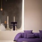 Lounge in Purple Hue with Fold Sofa by Sources Unlimited-Sheet1