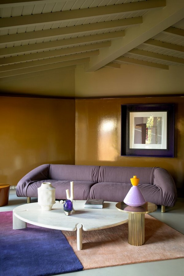 Lounge in Purple Hue with Fold Sofa by Sources Unlimited-Sheet2