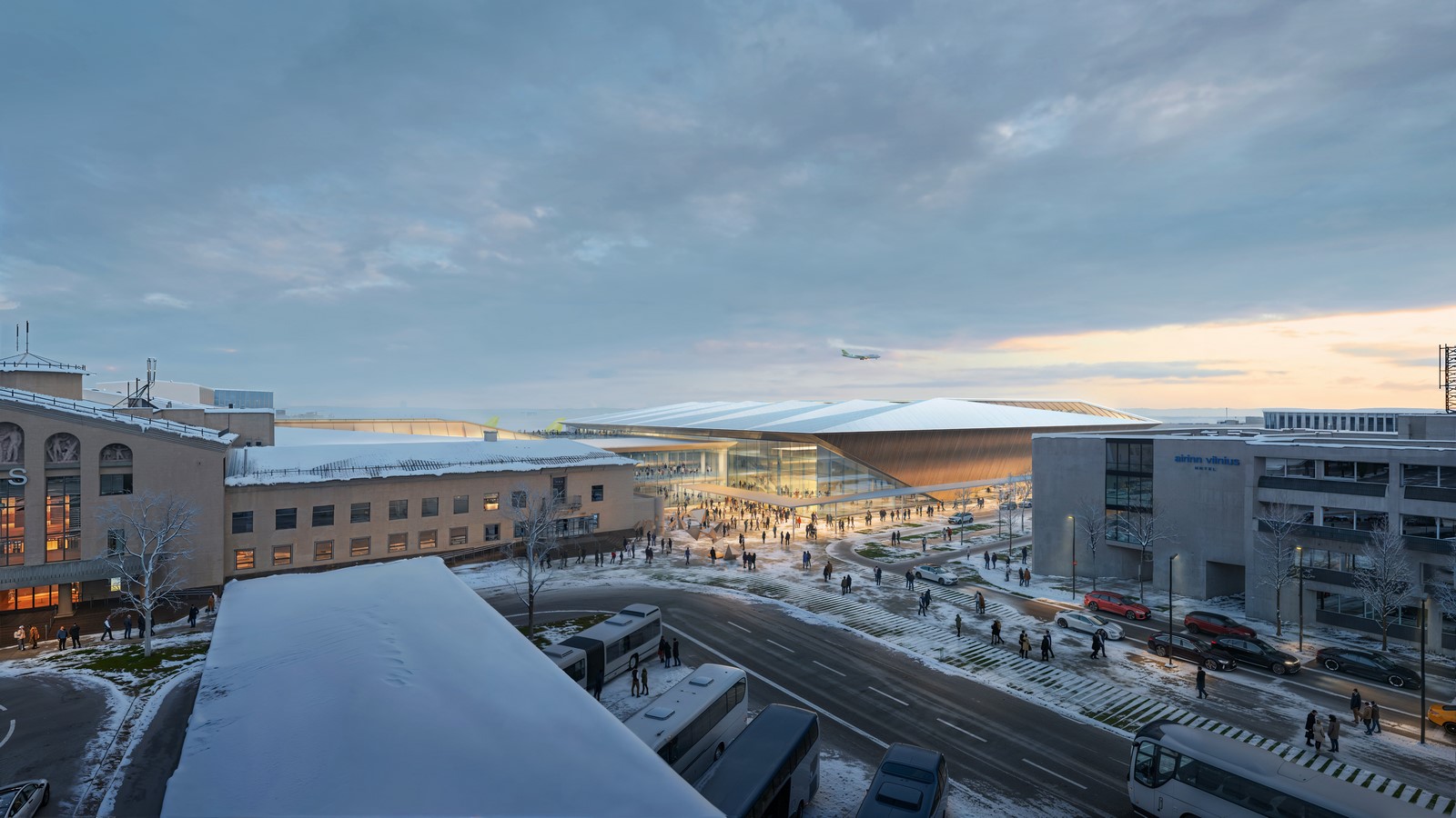 Vilnius Airport Arrivals Terminal by Zaha Hadid Architects-Sheet1