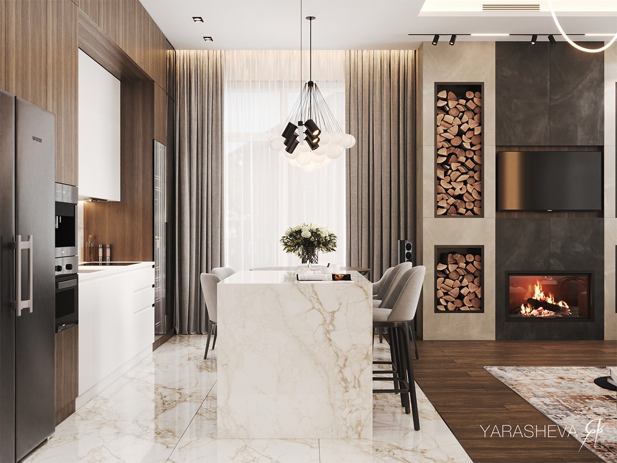 Interior design project for a 380 square-Sheet11