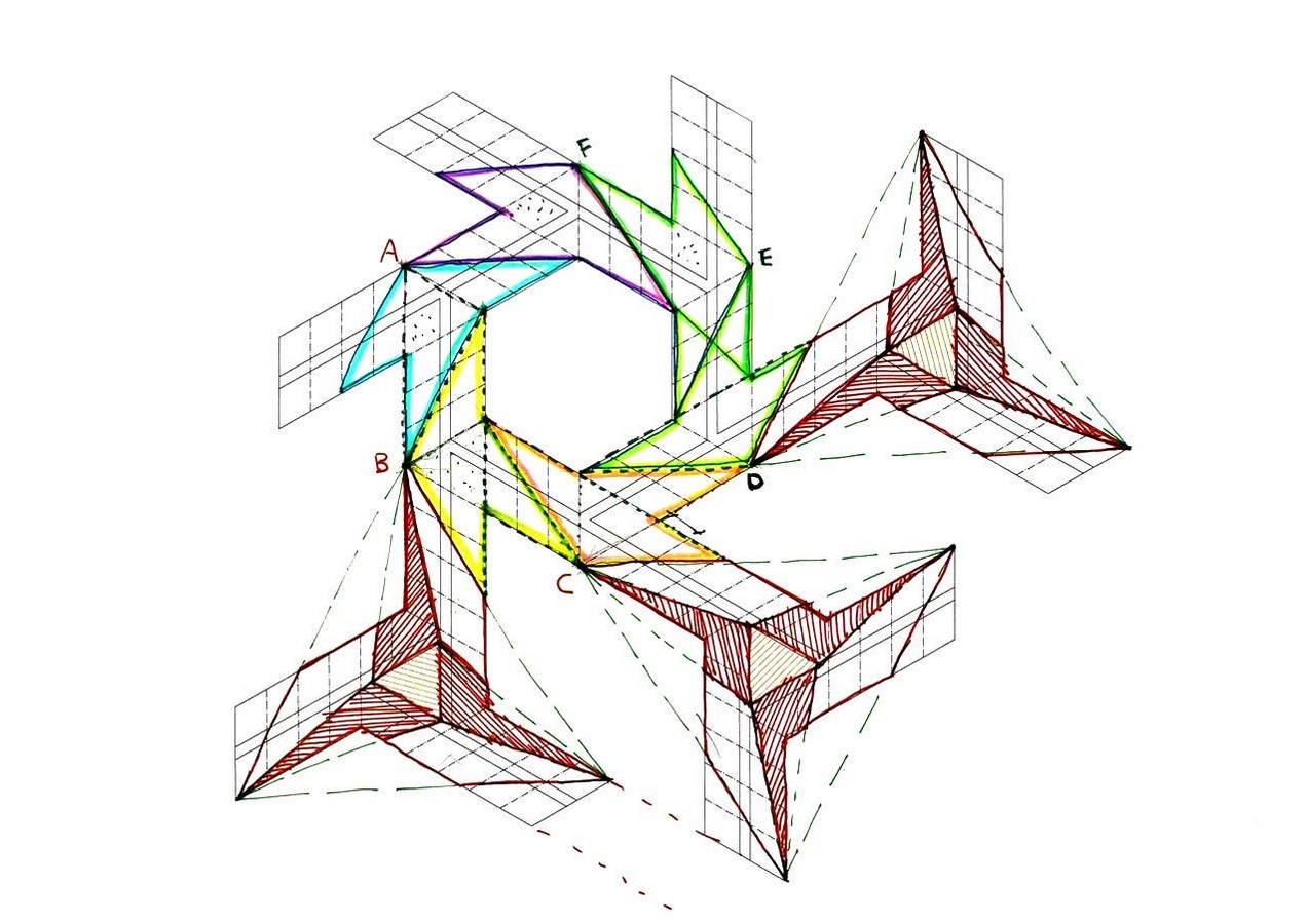 A Folded Fortress Inside the French Ministry of Defence-Sheet3