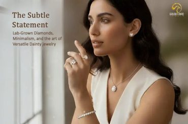 Minimalist lab-grown diamond jewelry for versatile daily style by Golden Bird.