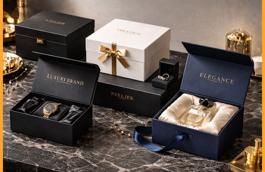 Why Luxury Brands Prefer Custom Rigid Boxes for Premium Packaging - RTF | Rethinking The Future