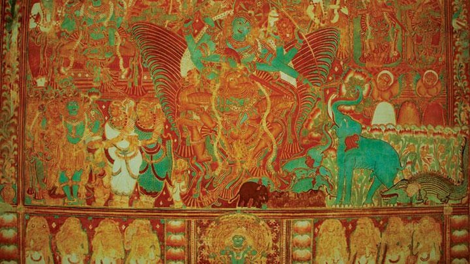 Art form of India Kerala Mural Painting-Sheert1